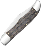 Case Cutlery Hunter Black Curly Oak Wood Folding Stainless Pocket Knife 14008