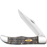 Case Cutlery Hunter Black Curly Oak Wood Folding Stainless Pocket Knife 14008