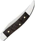 Case Cutlery Small Texas Toothpick Black Curly Oak Wood Folding Stainless Pocket Knife 14009