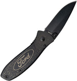 Case Cutlery Ford TecX Linerlock Black Stainless Folding Pocket Knife 14339