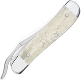 Case Cutlery Ford Russlock Natural Smooth Bone Folding Stainless Pocket Knife 14341