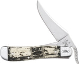 Case Cutlery Ford Russlock Natural Smooth Bone Folding Stainless Pocket Knife 14341