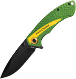 Case Cutlery John Deere TecX Linerlock Green & Yellow Folding Pocket Knife 15779