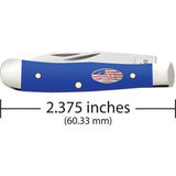 Case Cutlery Mini Trapper Royal Blue Synthetic Folding Stainless Pocket Knife 16401