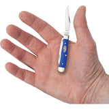 Case Cutlery Mini Trapper Royal Blue Synthetic Folding Stainless Pocket Knife 16401