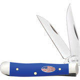 Case Cutlery Mini Trapper Royal Blue Synthetic Folding Stainless Pocket Knife 16401