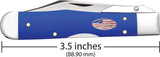Case Cutlery Cheetah Cub Royal Blue Synthetic Folding Stainless Pocket Knife 16406