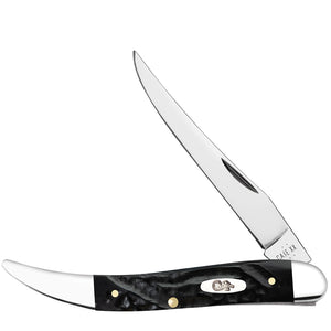 Case Cutlery Toothpick Rough Black Synthetic Folding Stainless Pocket Knife 18242