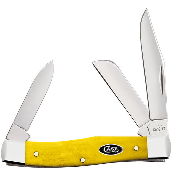 Case Cutlery Medium Stockman Smooth Yellow Bone Folding Stainless Pocket Knife 20029