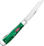 Case Cutlery Trapper Green Pearl Kirinite Folding Stainless Pocket Knife 24410