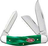 Case Cutlery Sowbelly Green Pearl Kirinite Folding Stainless Pocket Knife 24411