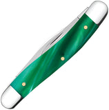 Case Cutlery Medium Pen Green Pearl Kirinite Folding Stainless Pocket Knife 24412
