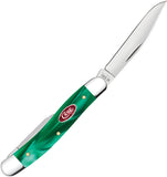 Case Cutlery Medium Pen Green Pearl Kirinite Folding Stainless Pocket Knife 24412