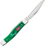 Case Cutlery Texas Jack Green Pearl Kirinite Folding Stainless Pocket Knife 24413