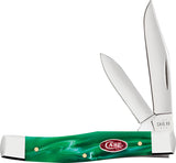 Case Cutlery Texas Jack Green Pearl Kirinite Folding Stainless Pocket Knife 24413