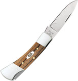 Case Cutlery Lockback Natural Zebra Wood Folding Stainless Pocket Knife 25147