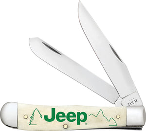 Case Cutlery Jeep Trapper Smooth Natural Bone Folding Stainless Pocket Knife 27013