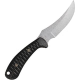 Case Cutlery Ridgeback Hunter Black Burlap Stainless Fixed Blade Knife w/ Sheath 30593