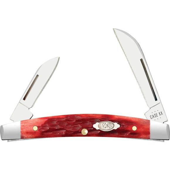 Case Cutlery Small Congress Dark Red Bone Folding Carbon Steel Knife 31949