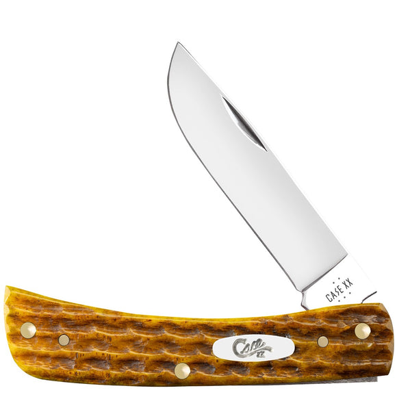 Case Cutlery Sod Buster Jr Heritage Honeycomb Bone Folding Stainless Pocket Knife 32273