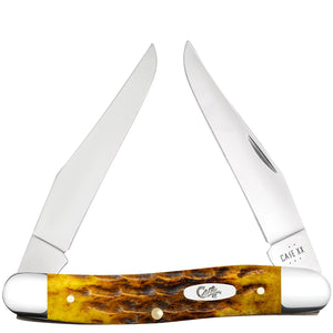 Case Cutlery Muskrat Heritage Honeycomb Bone Folding Stainless Pocket Knife 32275