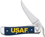 Case Cutlery U.S. Air Force Russlock Navy Blue Synthetic Folding Stainless Knife 32412