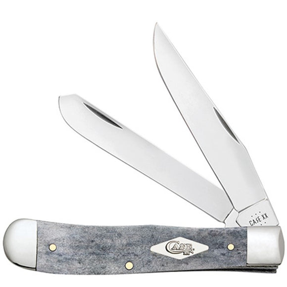 Case Cutlery Trapper Gray Smooth Bone Folding Stainless Pocket Knife 34200