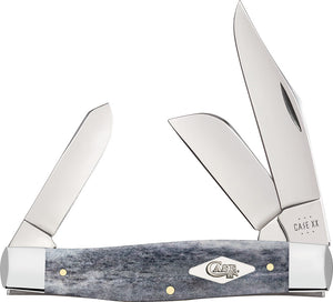 Case Cutlery Large Stockman Gray Smooth Bone Folding Stainless Pocket Knife 34203