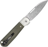 Case Cutlery Highbanks Slip Joint Green Micarta Folding 20CV Pocket Knife 42231