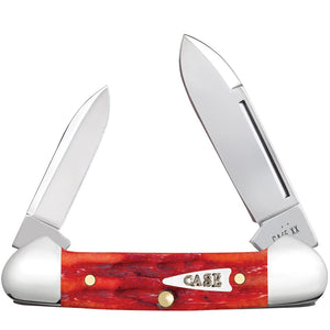 Case Cutlery Butterbean Indian Paint Brush Bone Folding Stainless Pocket Knife 42322