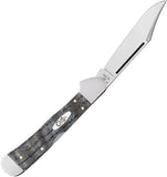 Case Cutlery Copperlock Blue Curly Oak Wood Folding Stainless Pocket Knife 47494