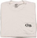 Case Cutlery XX Logo Pocket White XL X-Large Short Sleeve Men's T-Shirt 52495