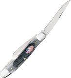 Case Cutlery Medium Stockman Gray Sawcut Bone Folding Stainless Pocket Knife 53061