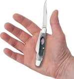 Case Cutlery Medium Stockman Gray Sawcut Bone Folding Stainless Pocket Knife 53061