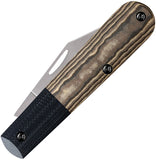 Case Cutlery Crossroads XR Barlow Black G10 & Tan Richlite Folding S35VN Pocket Knife 53161