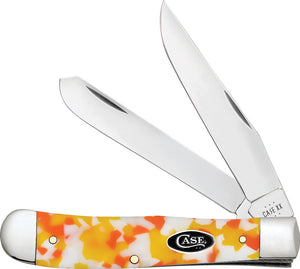 Case Cutlery Trapper Candy Corn Kirinite Folding Stainless Pocket Knife 53750