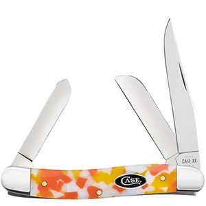 Case Cutlery Medium Stockman Candy Corn Kirinite Folding Stainless Pocket Knife 53753