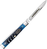 Case Cutlery Baby Doc Limited Edition Ocean Blue Bone Folding Stainless Pocket Knife 53986