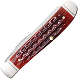 Case Cutlery Mini Trapper 30th Anniversary Mahogany Bone Folding Stainless Pocket Knife 55231