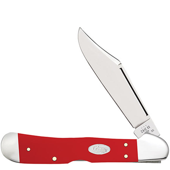 Case Cutlery Copperlock Red Smooth Synthetic Folding Stainless Pocket Knife 56984