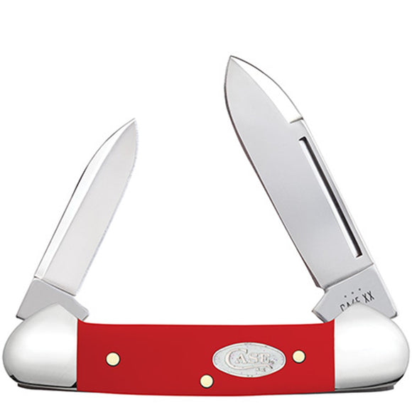 Case Cutlery Baby Butterbean Red Smooth Synthetic Folding Stainless Pocket Knife 56985