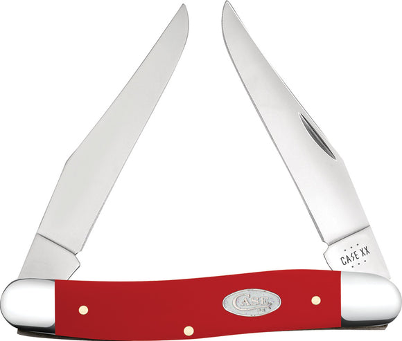 Case Cutlery Muskrat Red Smooth Synthetic Folding Stainless Pocket Knife 56986