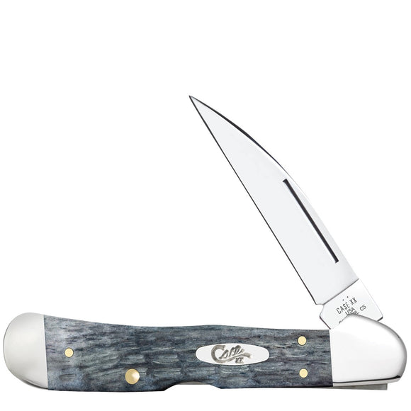 Case Cutlery Copperlock Pocket Worn Gray Bone Folding Carbon Steel Pocket Knife 58424