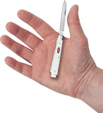 Case Cutlery Baby Doc SparXX White Jigged Synthetic Folding Stainless Pocket Knife 60178