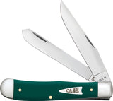 Case Cutlery Trapper Spruce Green Synthetic Folding Stainless Pocket Knife 64530