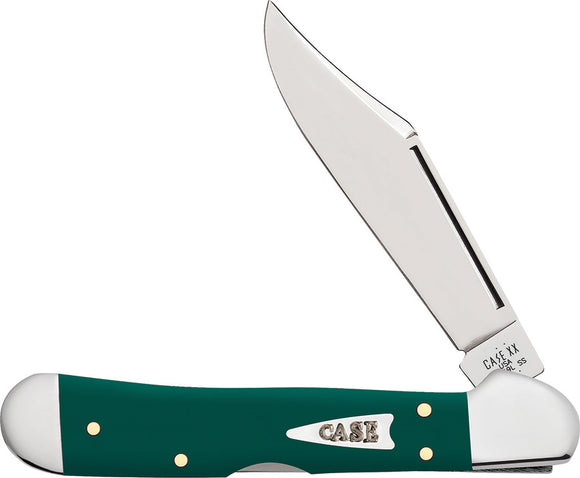 Case Cutlery Mini Copperlock Spruce Green Synthetic Folding Stainless Pocket Knife 64534