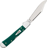 Case Cutlery Mini Copperlock Spruce Green Synthetic Folding Stainless Pocket Knife 64534