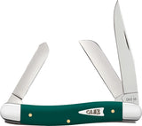 Case Cutlery Medium Stockman Spruce Green Synthetic Folding Stainless Pocket Knife 64535