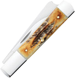 Case Cutlery Razor 6.5 Bonestag Folding Stainless Steel Pocket Knife 65338