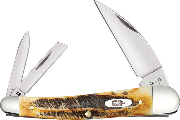 Case Cutlery Seahorse Whittler 6.5 BoneStag Folding Stainless Pocket Knife 65347